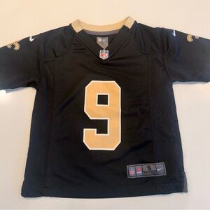 Nike Kids Black and Gold NFL Jersey No. 9! Drew Brees! Youth small